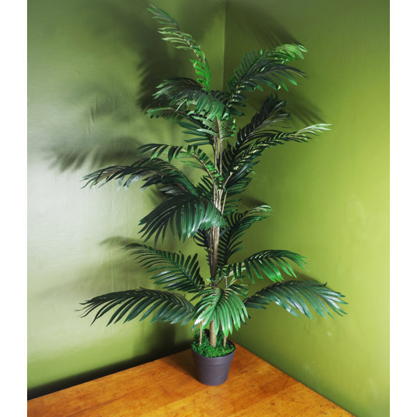 Leaf 140Cm Faux Palm Plant in Pot Wayfair.co.uk